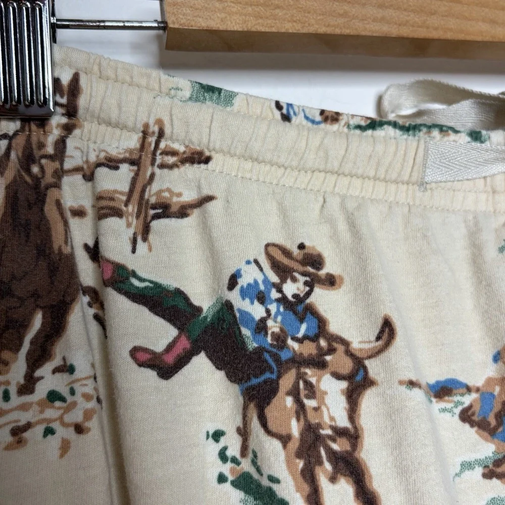 Nick and Nora Vtg Cowboy Pajama Pants Mens XL Cobain Nirvana Western Horse 90s